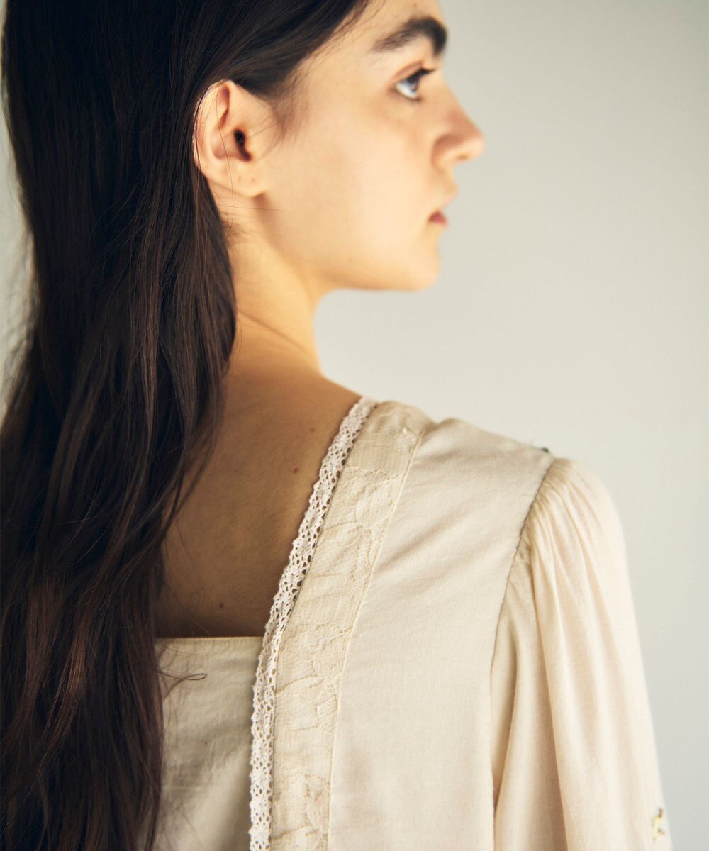 GRACE CONTINENTAL フラワー刺繍エスニックワンピース 