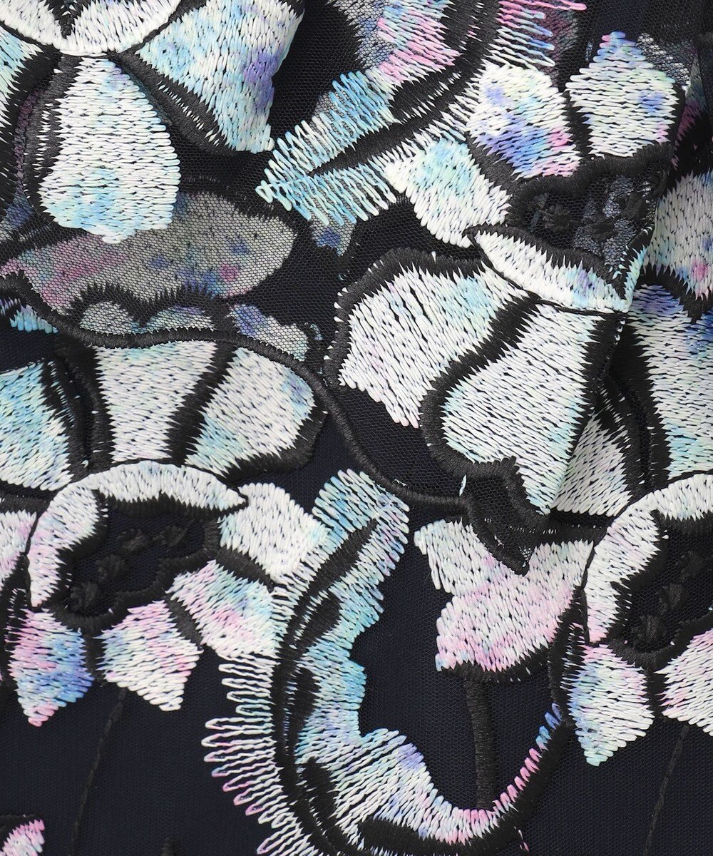 GRACE CONTINENTAL フラワー刺繍プリントトップ 