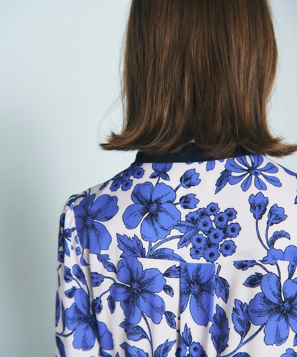 GRACE CONTINENTAL フラワープリントティアードワンピース 