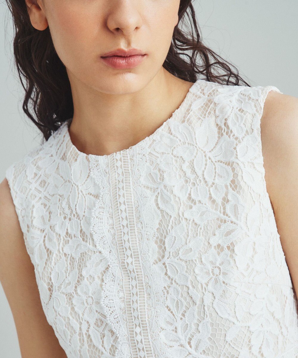 GRACE CONTINENTAL レースタイトドレス