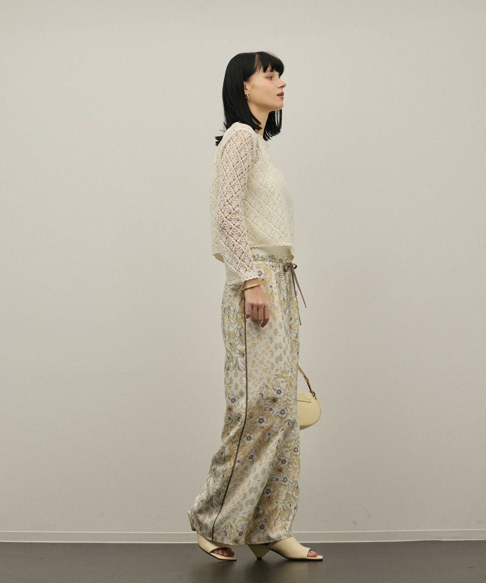 GRACE CONTINENTAL プリントイージーパンツ 