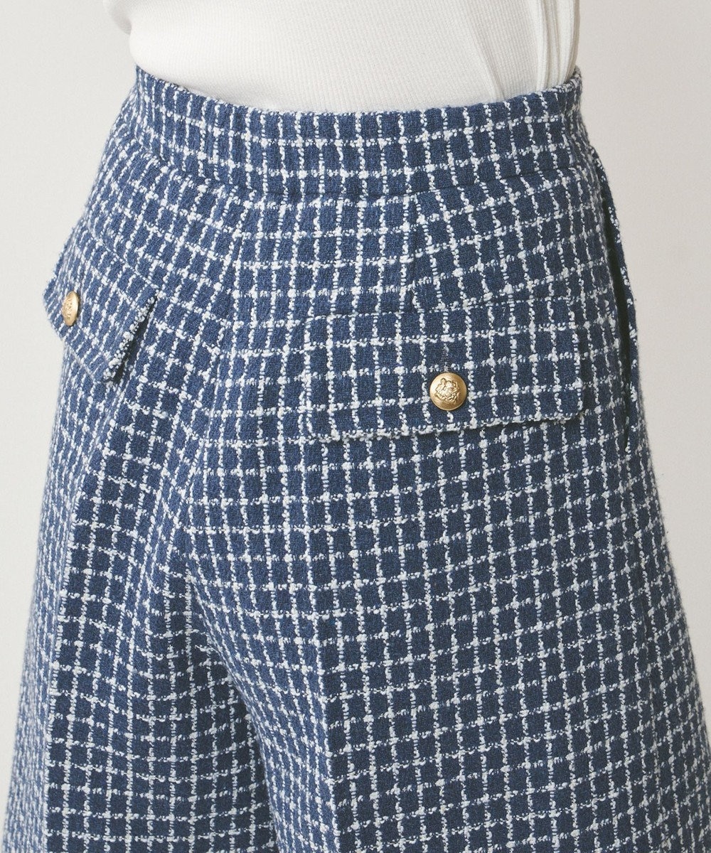 GRACE CONTINENTAL チェックツイードハーフパンツ