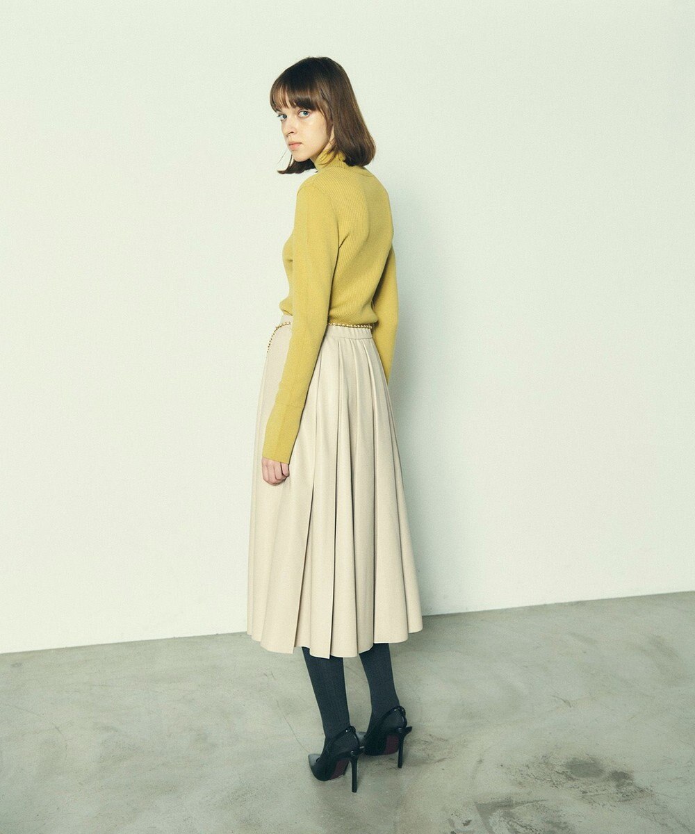 GRACE CONTINENTAL ビジューリブニットトップ