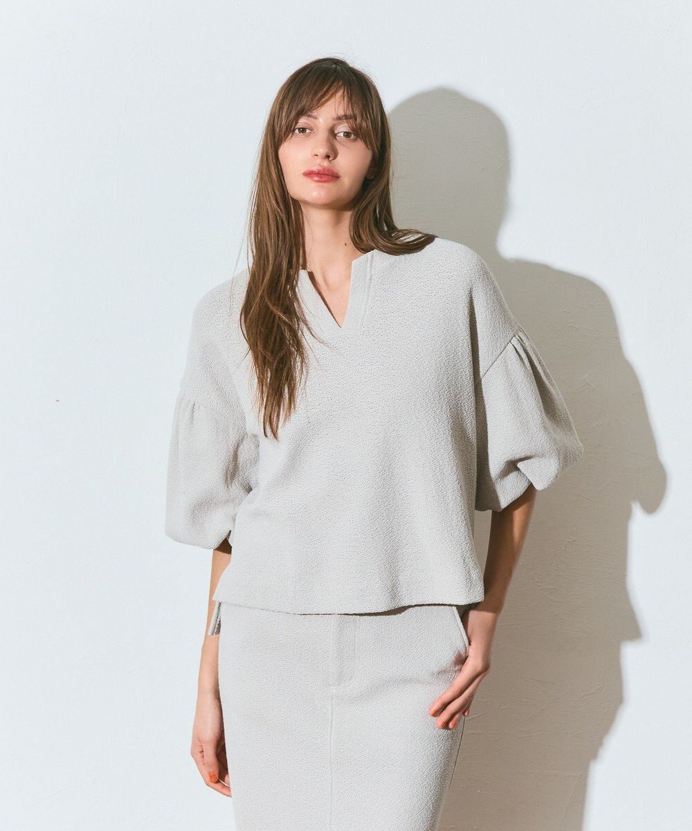 GRACE CONTINENTAL バルーンスリーブカットトップ 