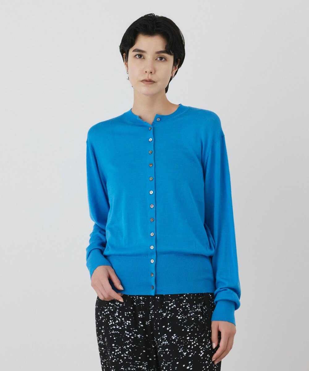 GRACE CONTINENTAL ウールシルクニットカーディガン 