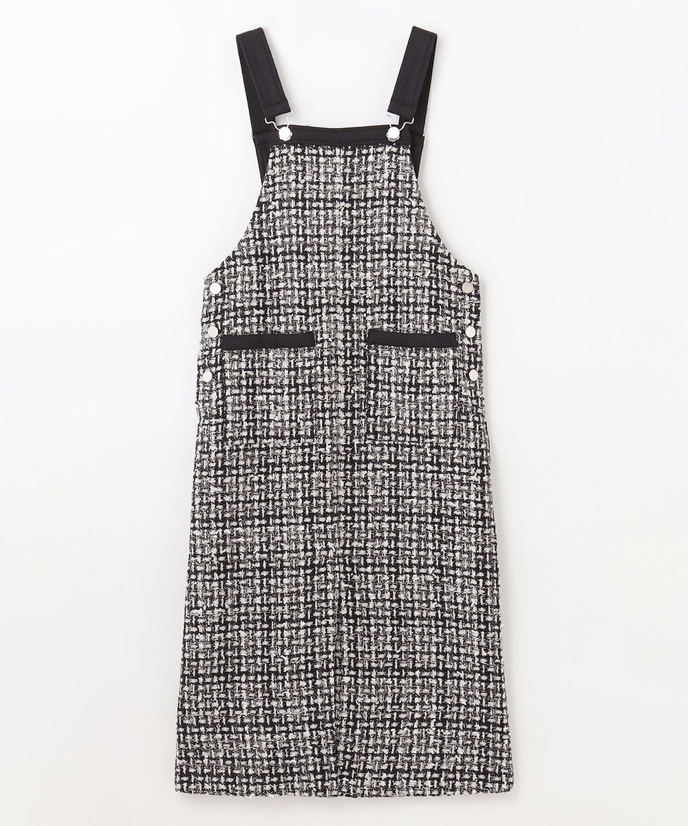 GRACE CONTINENTAL ミディツイードジャンパースカート 