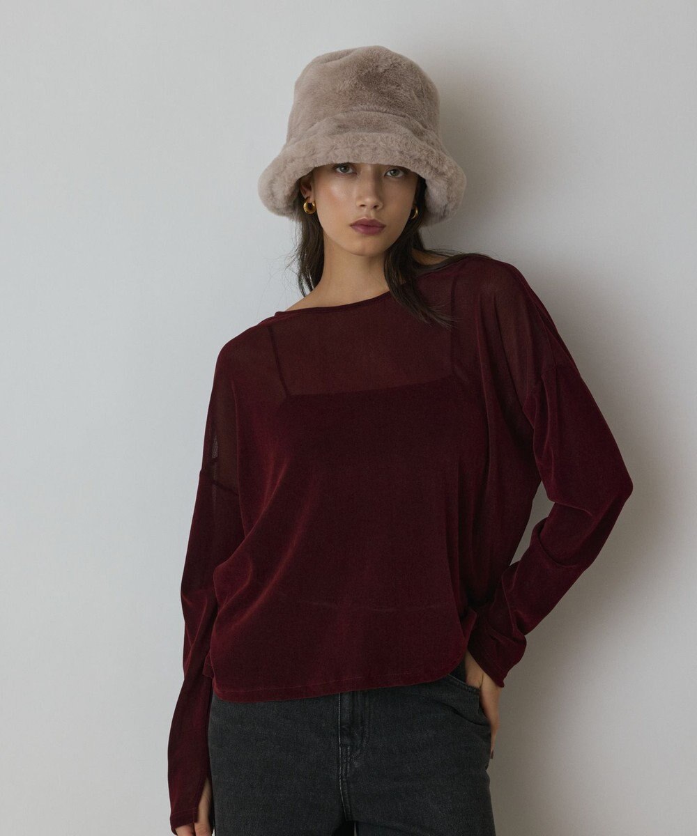 GRACE CONTINENTAL フロッキーオーバーカットトップ 