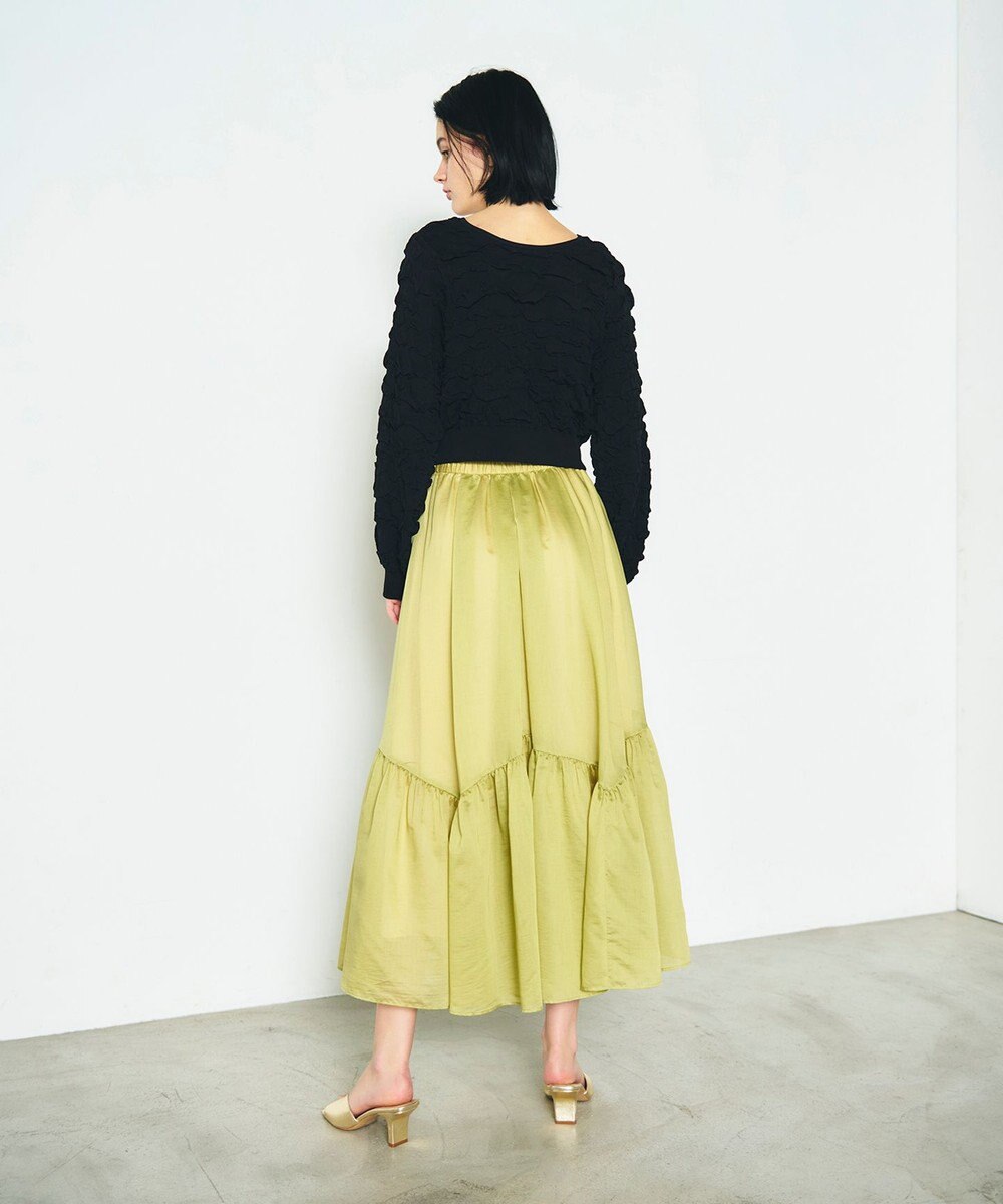 GRACE CONTINENTAL フクレジャガードニットトップ 