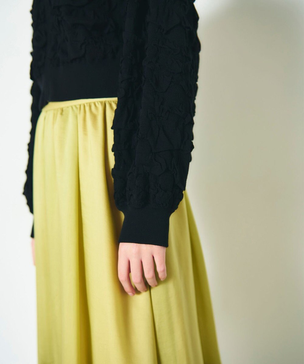 GRACE CONTINENTAL フクレジャガードニットトップ 