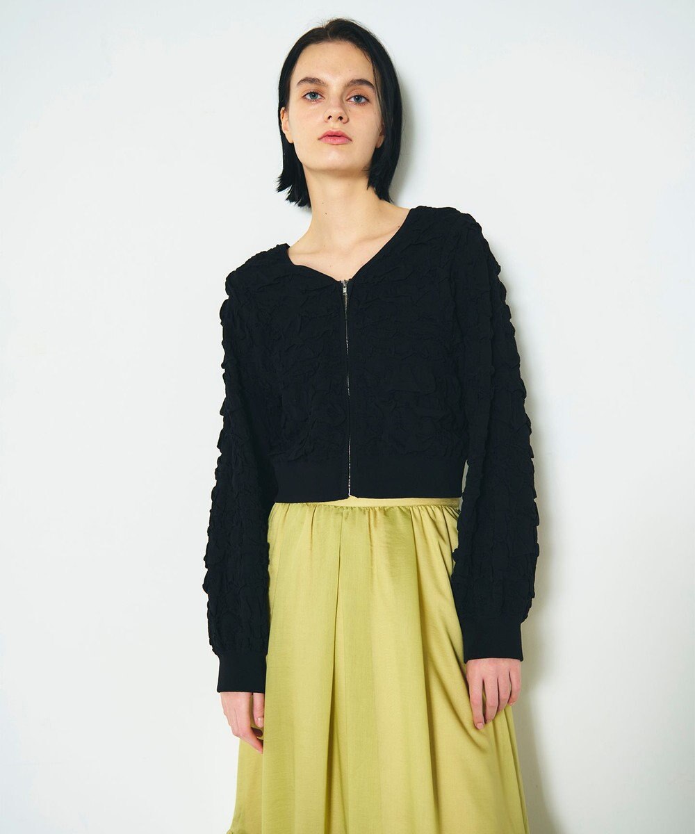 GRACE CONTINENTAL フクレジャガードニットトップ 