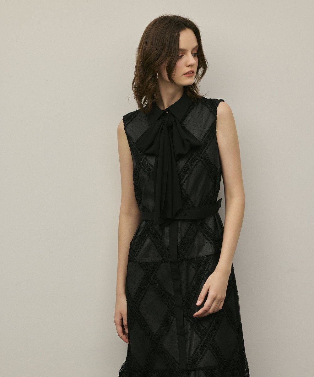 GRACE CONTINENTAL チュールレースワンピース 