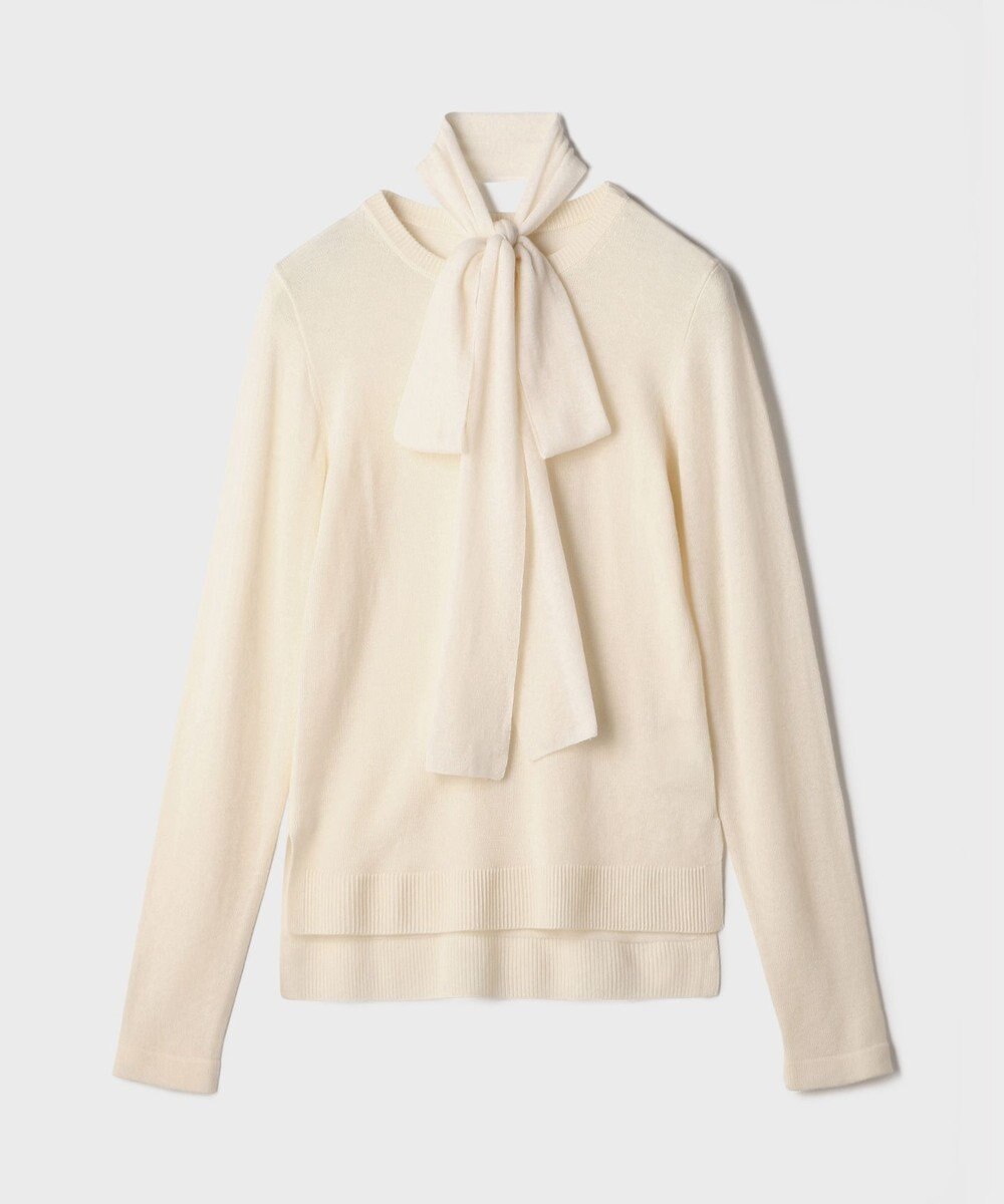 GRACE CONTINENTAL ボウ付ニットトップ 