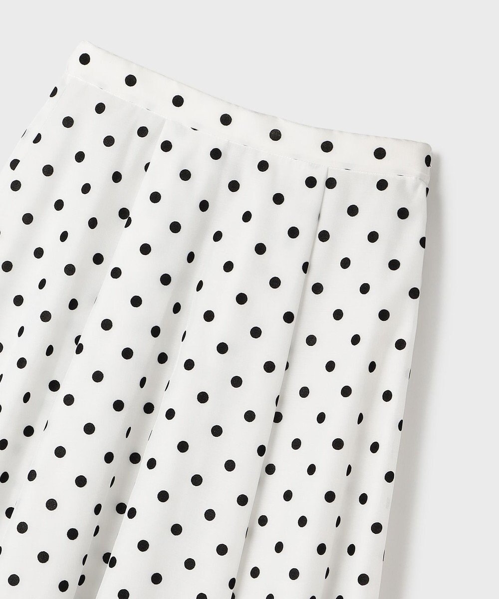 GRACE CONTINENTAL ドットフロッキータックスカート 