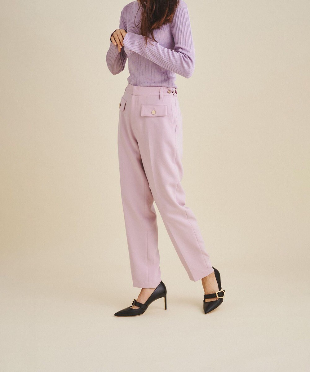 GRACE CONTINENTAL フロントフラップスリムパンツ