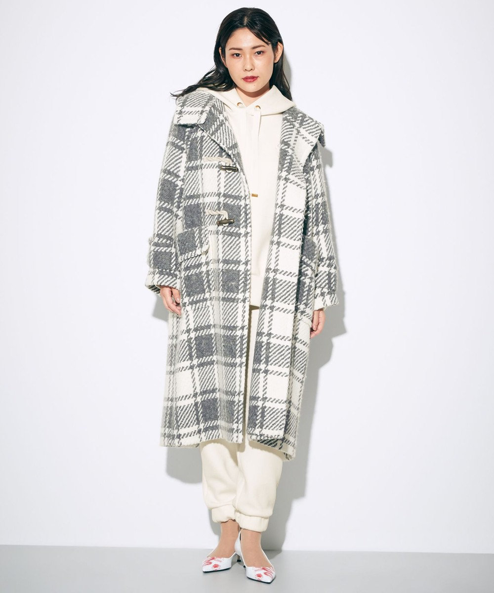 ビックチェックダッフルコート Grace Continental Grace Continental グレースコンチネンタル 通販 ビックチェックダッフルコート Grace Continental Grace Continental グレースコンチネンタル 通販