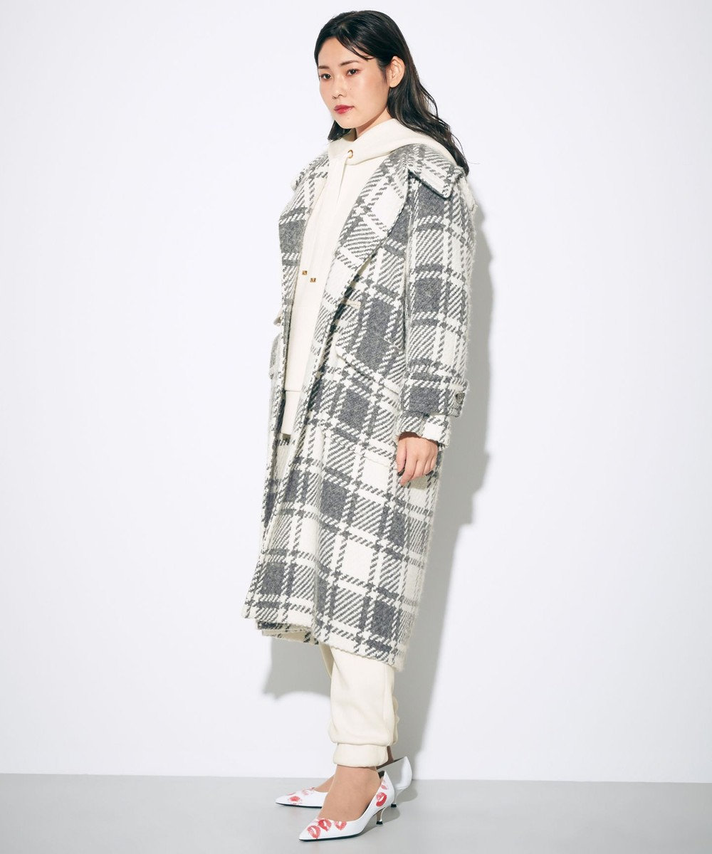 ビックチェックダッフルコート Grace Continental Grace Continental グレースコンチネンタル 通販 ビックチェックダッフルコート Grace Continental Grace Continental グレースコンチネンタル 通販