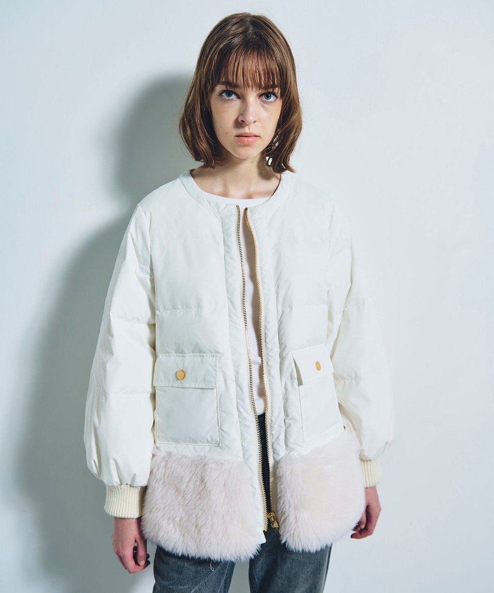 GRACE CONTINENTAL ボアコンビダウンジャケット