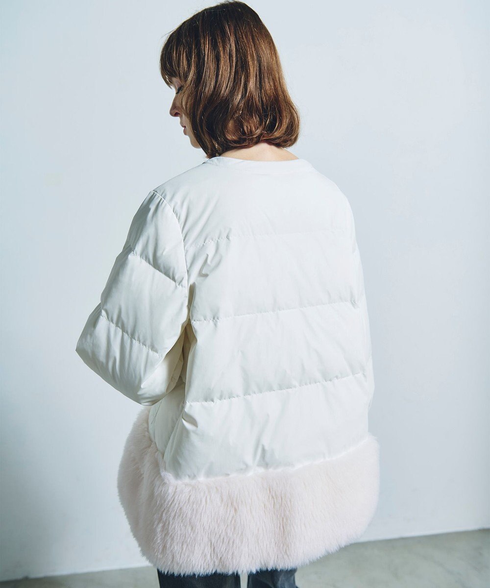 GRACE CONTINENTAL ボアコンビダウンジャケット 