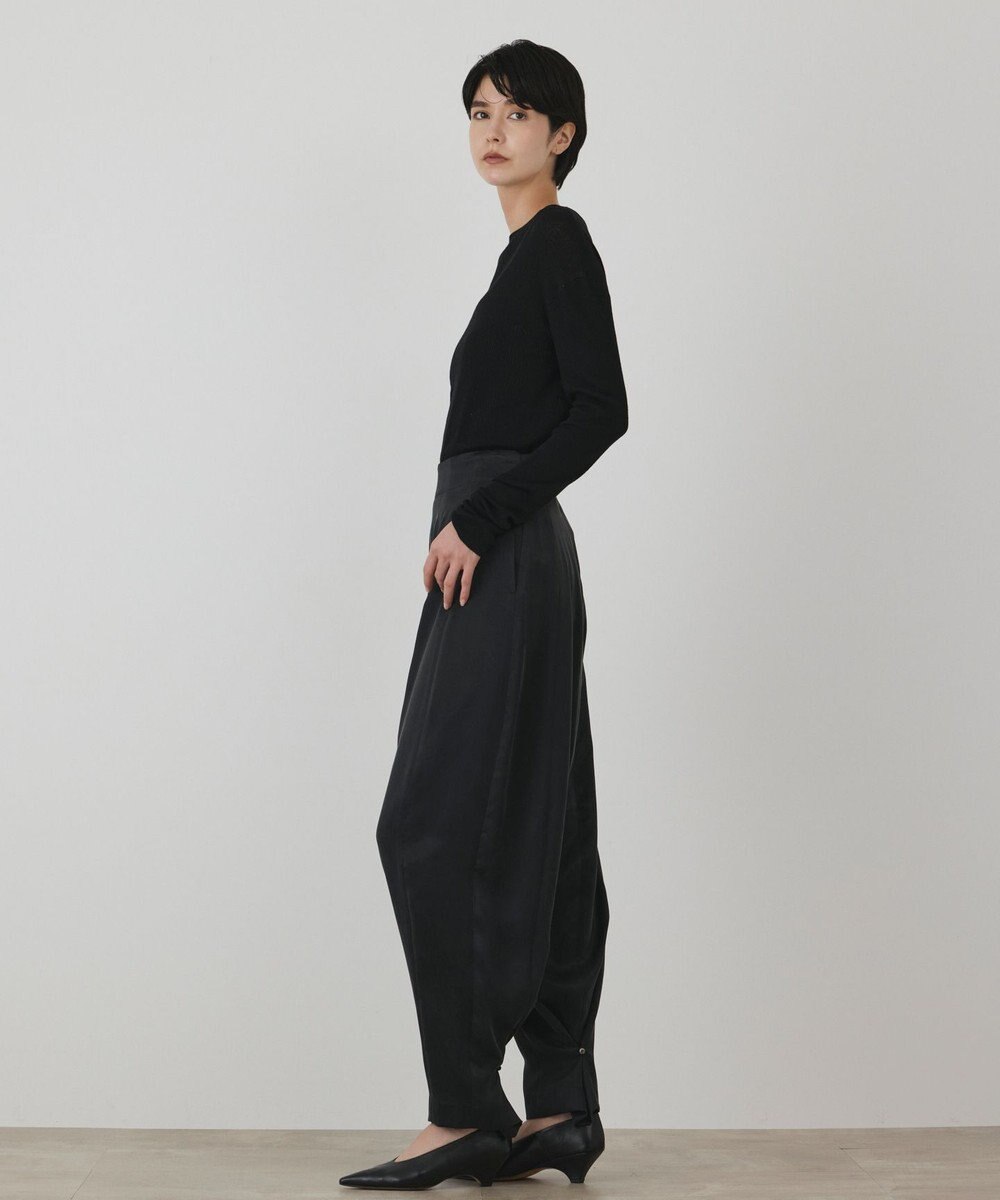 GRACE CONTINENTAL アシメリブニットトップ 