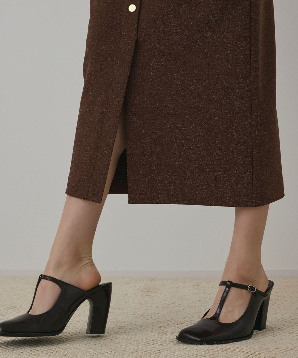 GRACE CONTINENTAL ラメカットスカート 