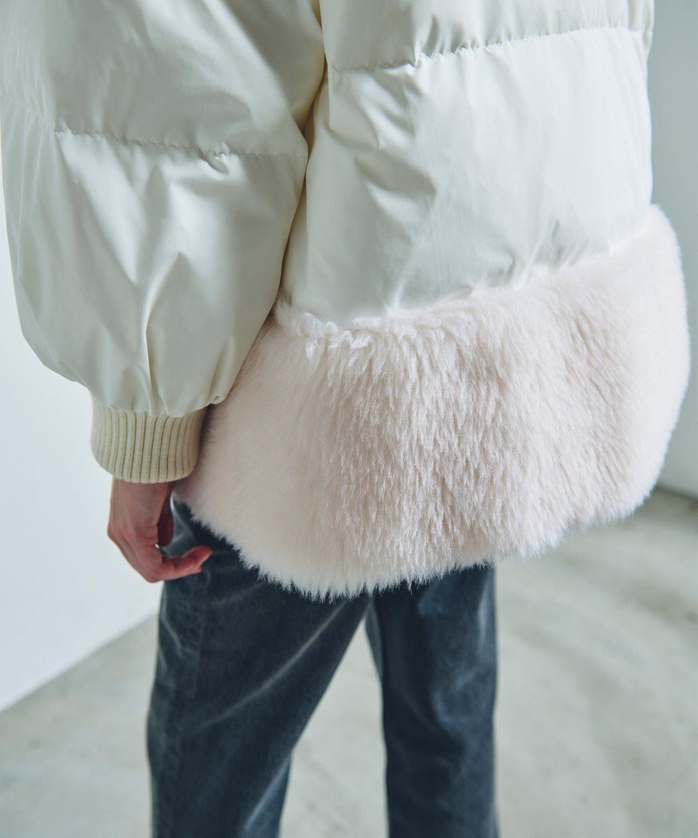 GRACE CONTINENTAL ボアコンビダウンジャケット 