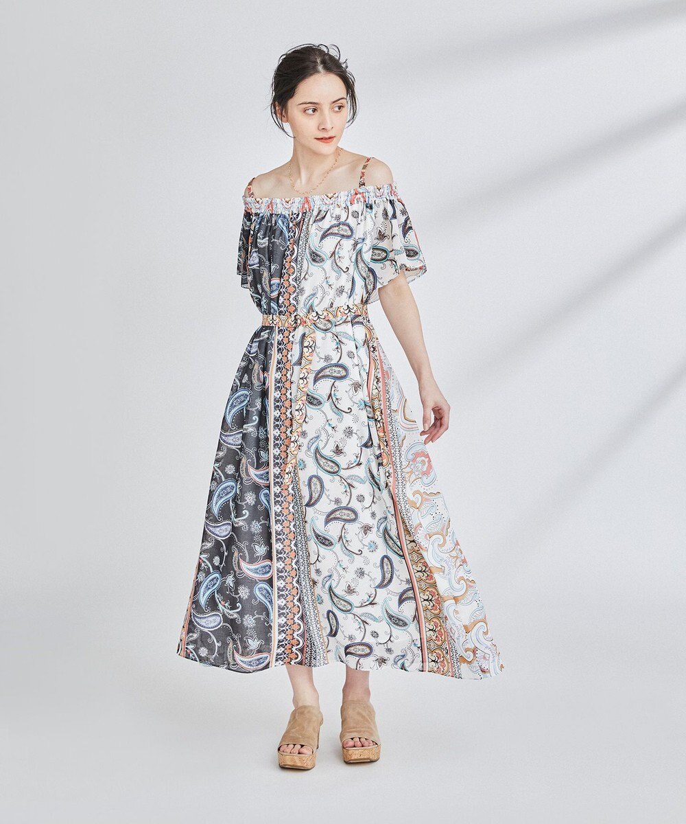 エスニックプリントオフショルワンピース Grace Continental Grace Continental グレースコンチネンタル 通販 エスニックプリントオフショルワンピース Grace Continental Grace Continental グレースコンチネンタル 通販