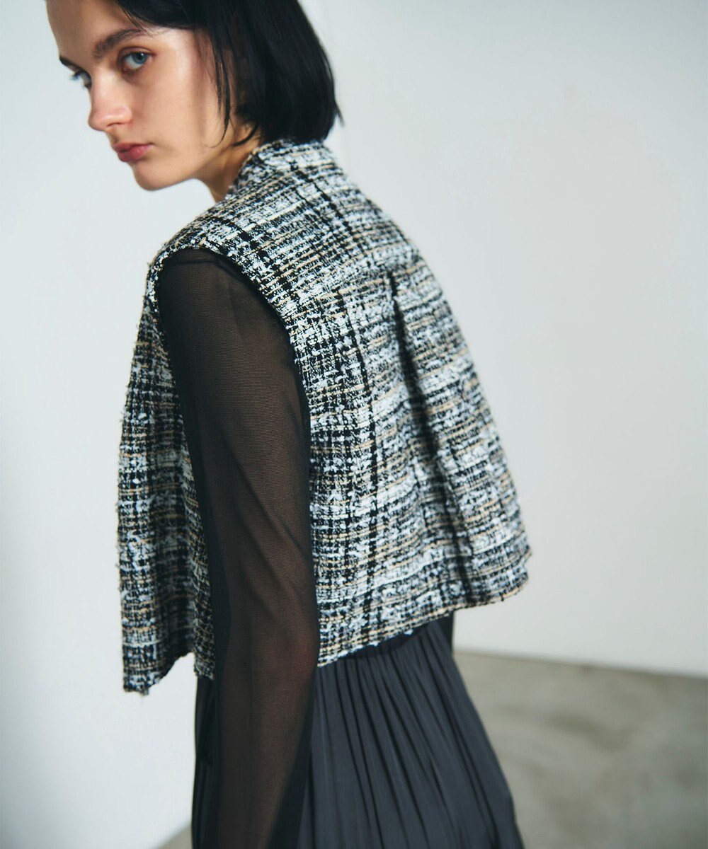 GRACE CONTINENTAL フリンジミニベスト 