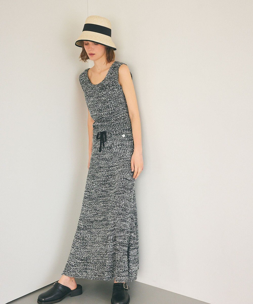 GRACE CONTINENTAL ネップツイードニットノースリーブ