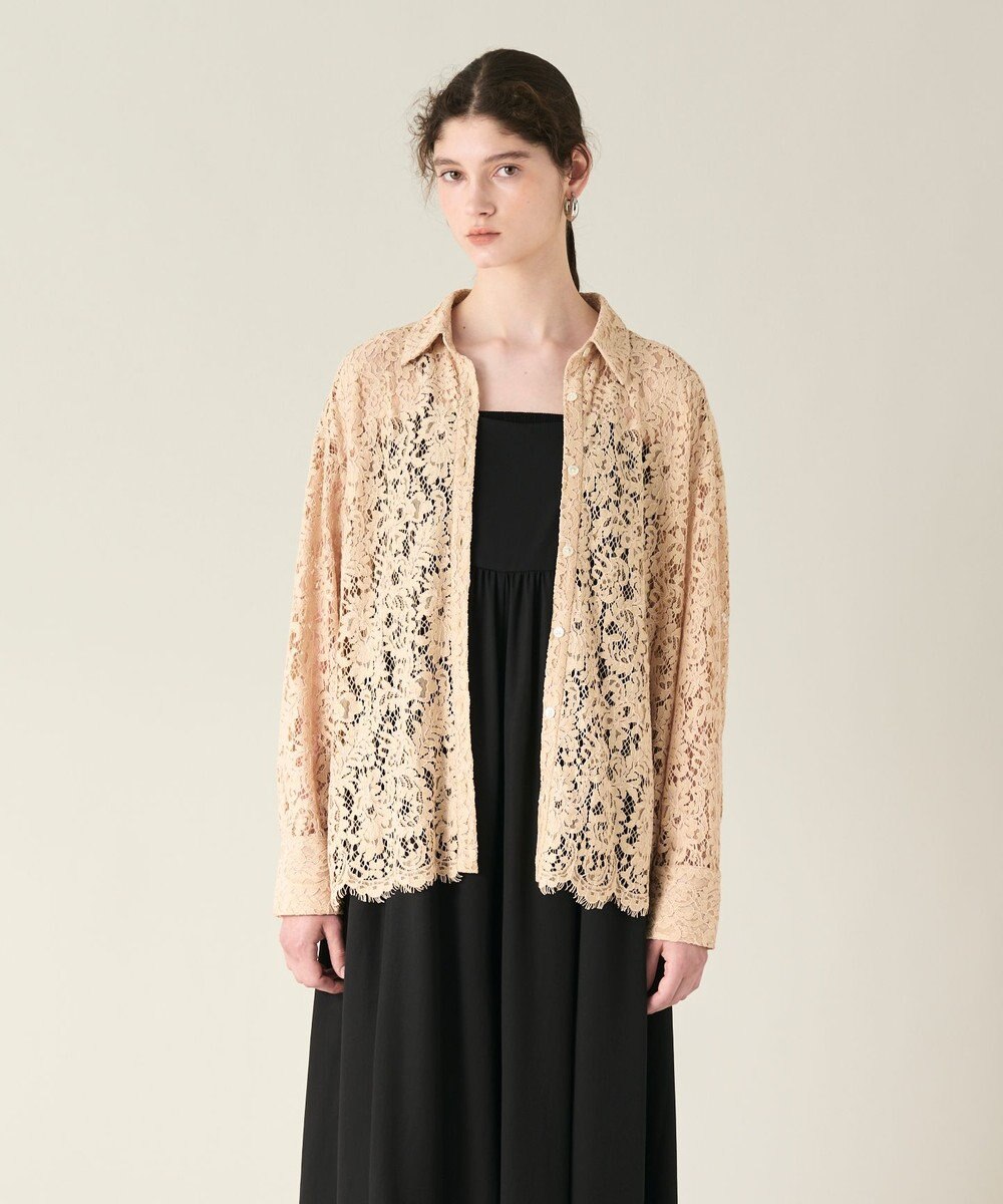 GRACE CONTINENTAL コードレースオーバーシャツ 