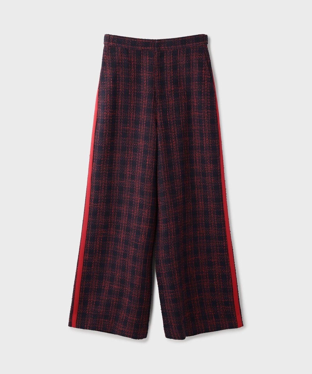 GRACE CONTINENTAL ツイードラインパンツ 