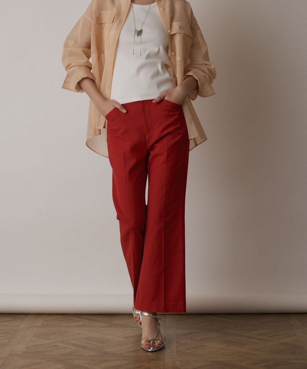 GRACE CONTINENTAL ストレッチフレアパンツ 