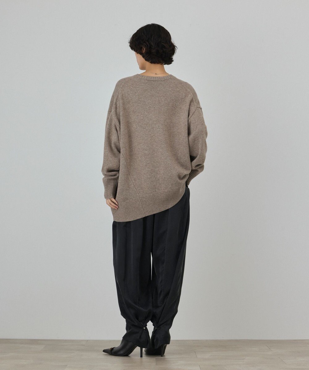 GRACE CONTINENTAL イレヘムブローチニットトップ 