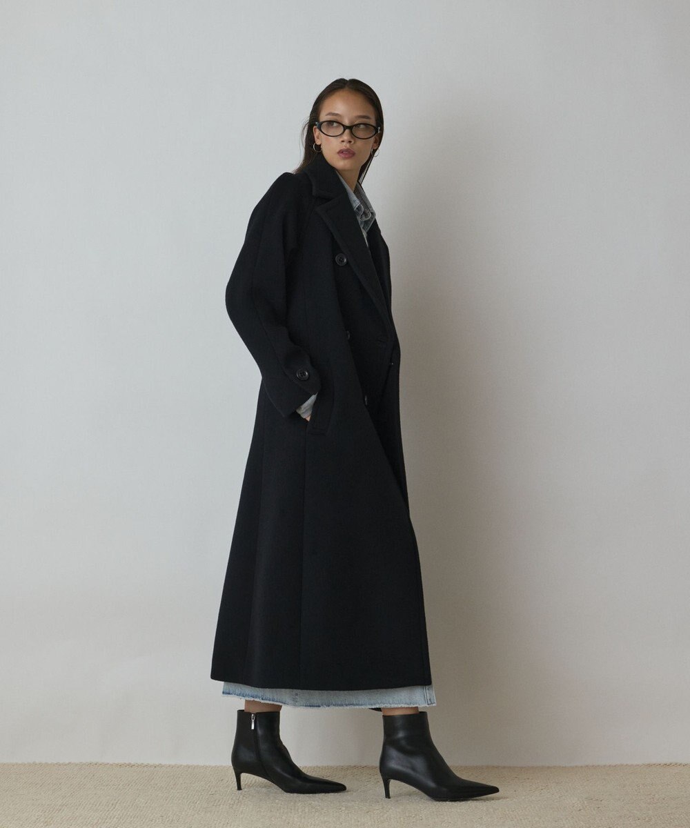 GRACE CONTINENTAL ショートビーバーロングコート 