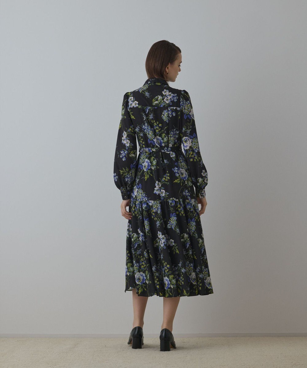 GRACE CONTINENTAL ブーケフラワープリントワンピース 
