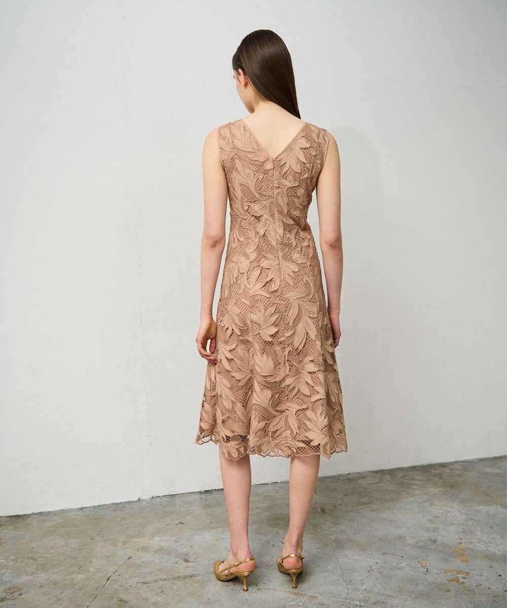 GRACE CONTINENTAL ケミカルリーフドレス 