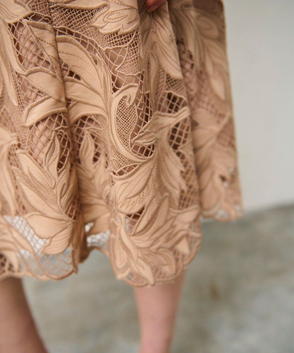 GRACE CONTINENTAL ケミカルリーフドレス 