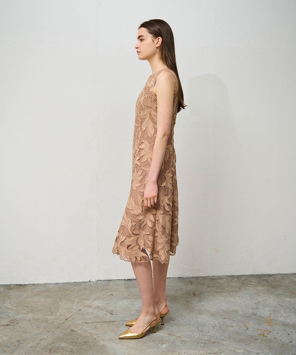 GRACE CONTINENTAL ケミカルリーフドレス 