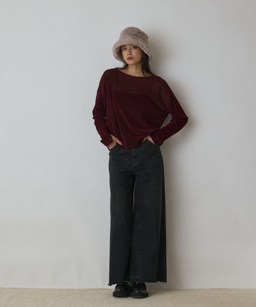 GRACE CONTINENTAL フロッキーオーバーカットトップ 