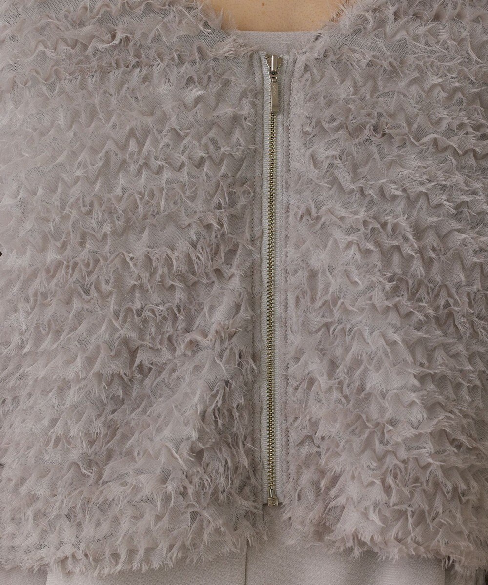 GRACE CONTINENTAL フラワーチュール刺繍ブルゾン 