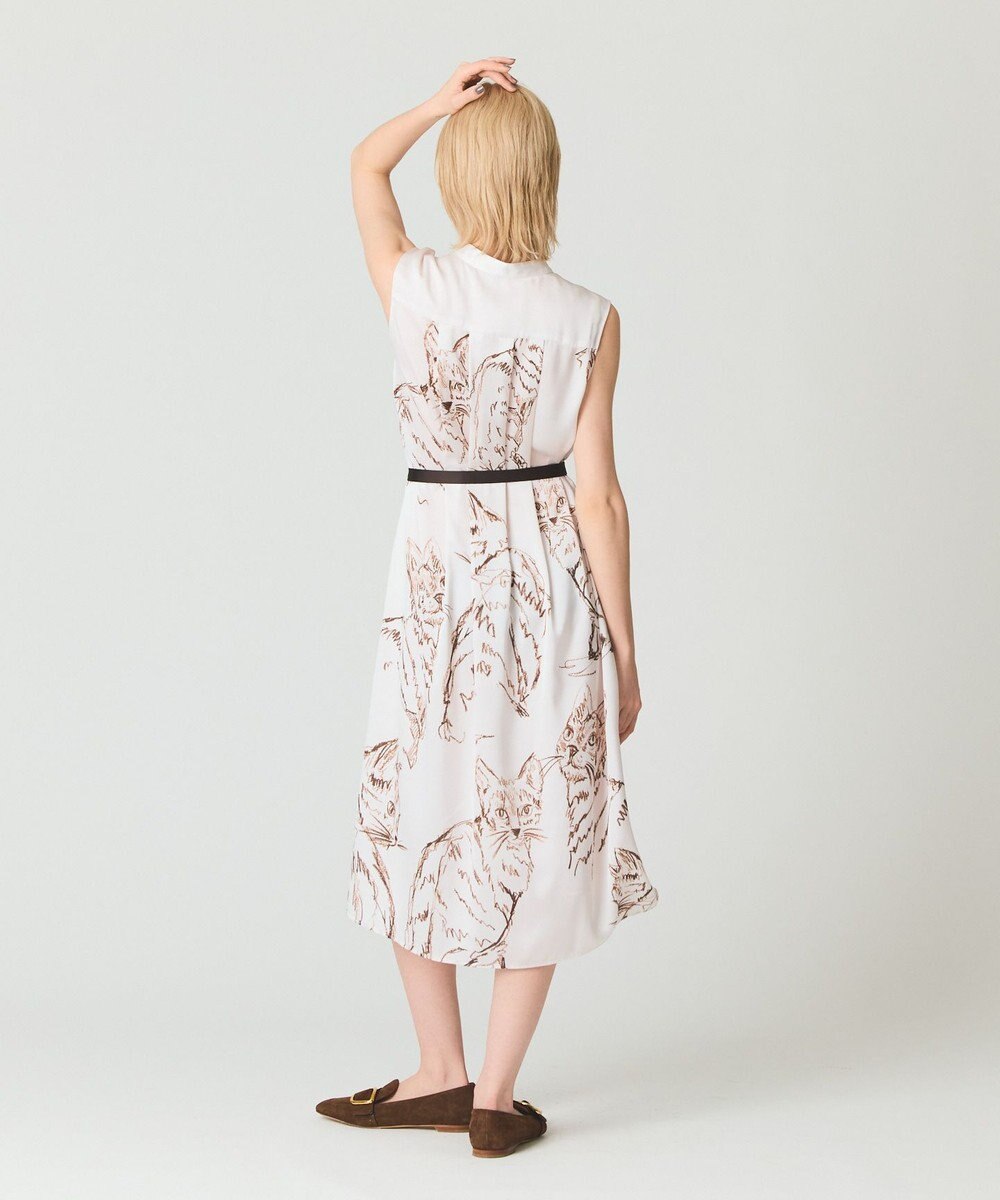 GRACE CONTINENTAL ドローイングキャットワンピース 