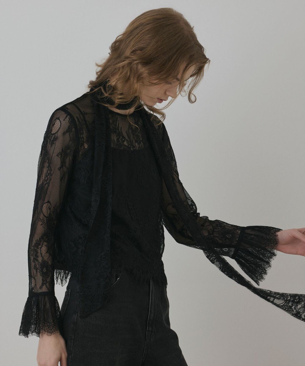 GRACE CONTINENTAL レースボウタイブラウス 