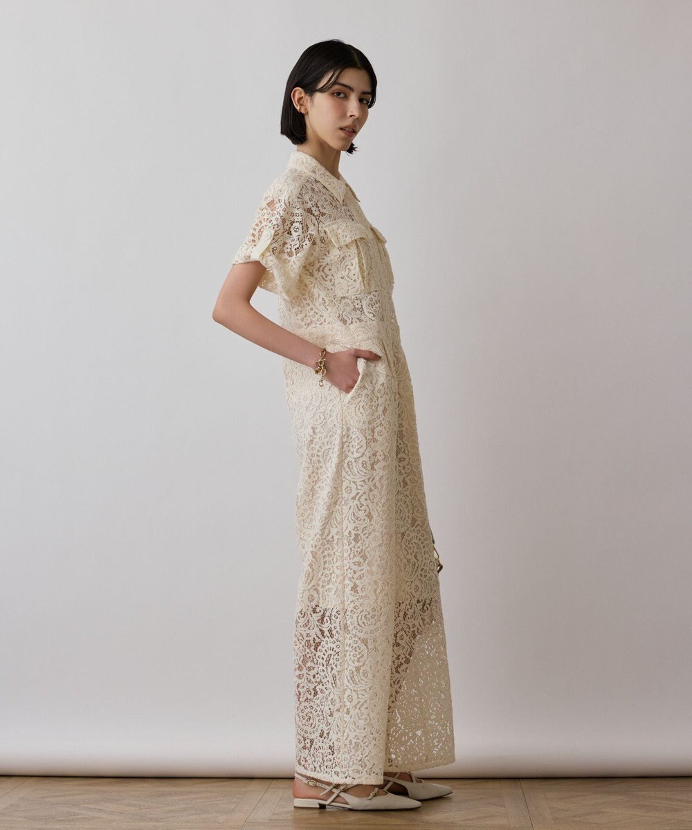 GRACE CONTINENTAL コードレースジャンプスーツ