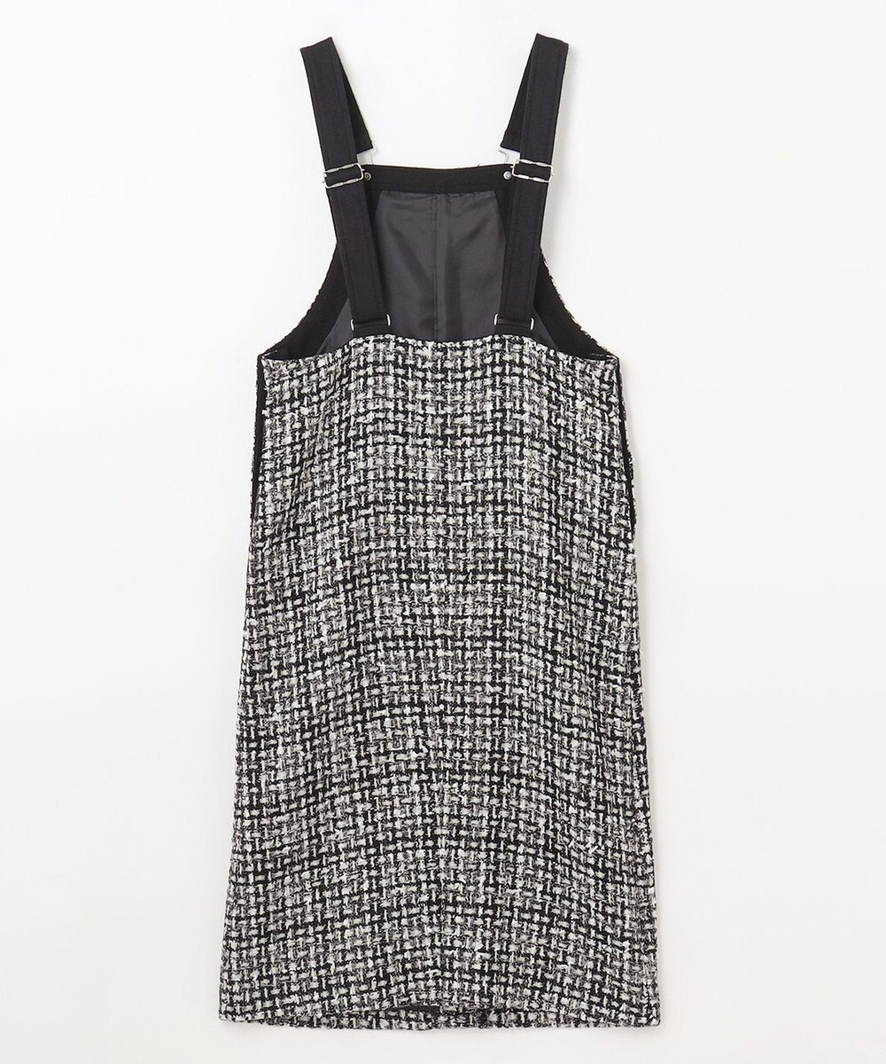 GRACE CONTINENTAL ミディツイードジャンパースカート 