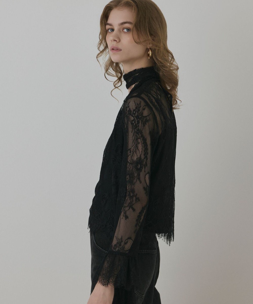GRACE CONTINENTAL レースボウタイブラウス 
