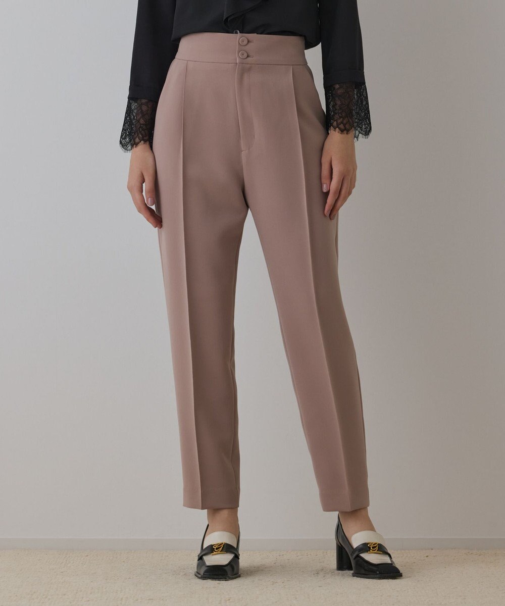 GRACE CONTINENTAL ハイウエストテーパードパンツ 