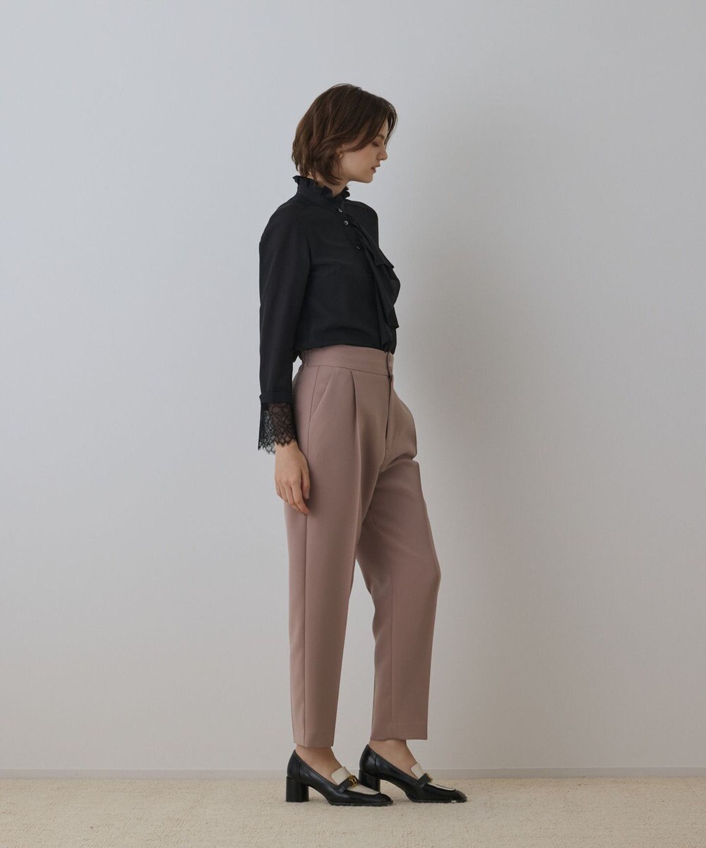 GRACE CONTINENTAL ハイウエストテーパードパンツ 