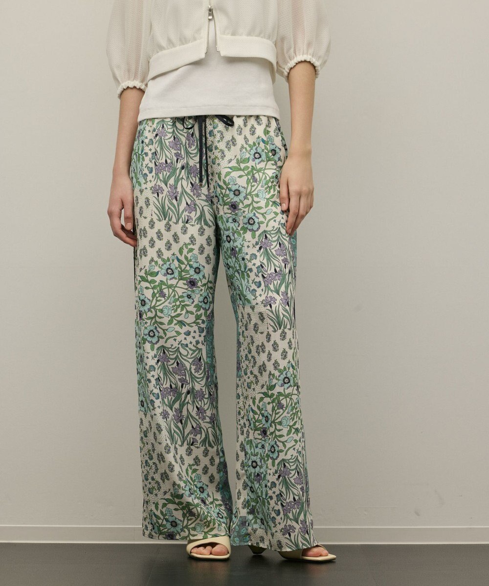 GRACE CONTINENTAL プリントイージーパンツ 