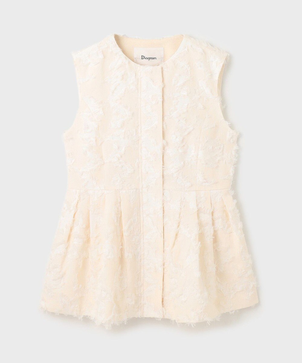 GRACE CONTINENTAL カットジャガードジレ