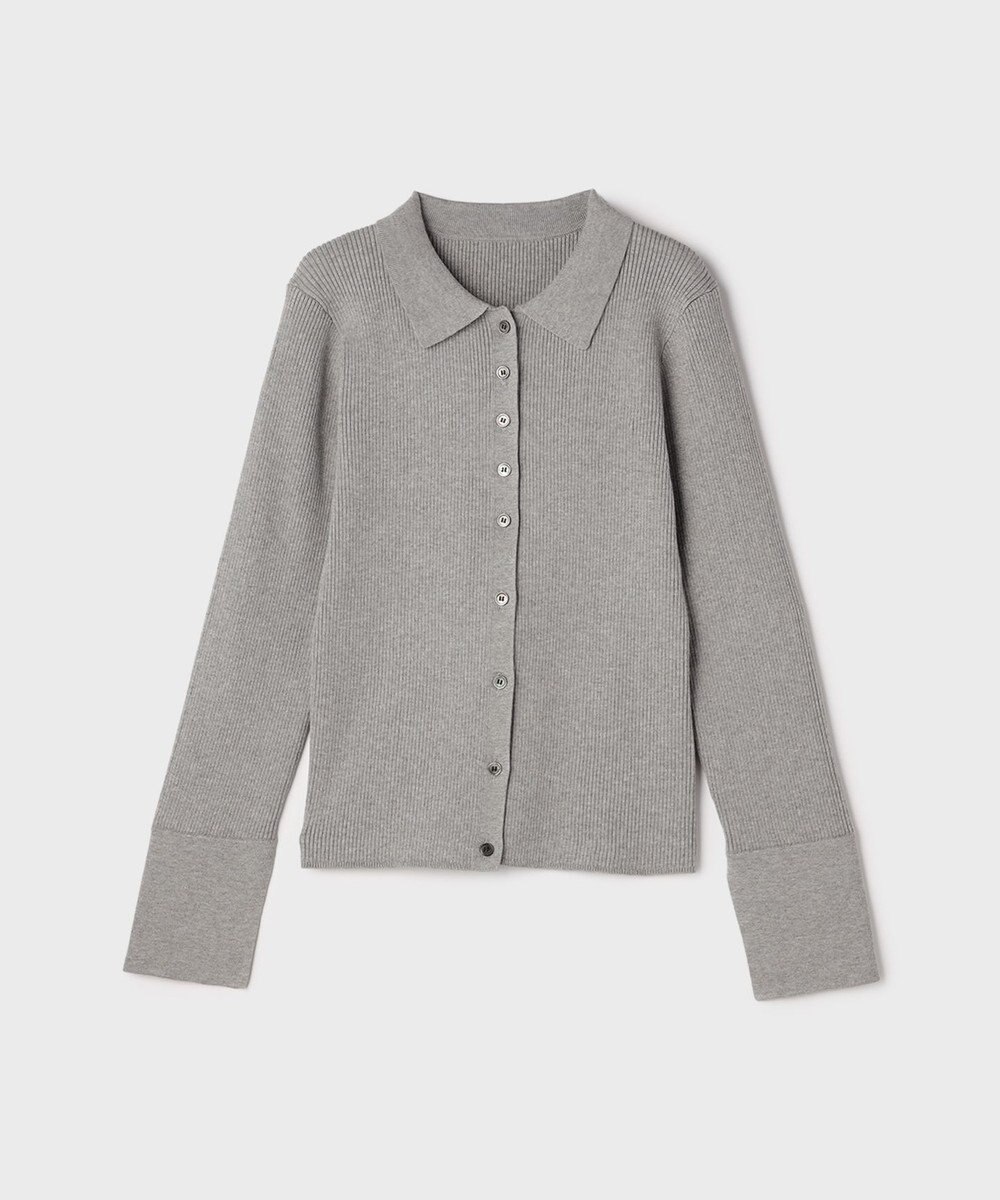 GRACE CONTINENTAL リブシャツニットトップ 