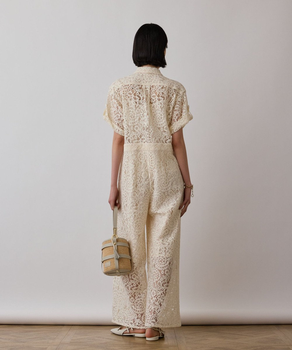 GRACE CONTINENTAL コードレースジャンプスーツ